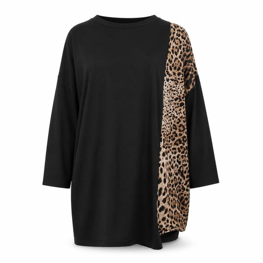 Alba Monti Women's Black Animal Print Dress 10-12