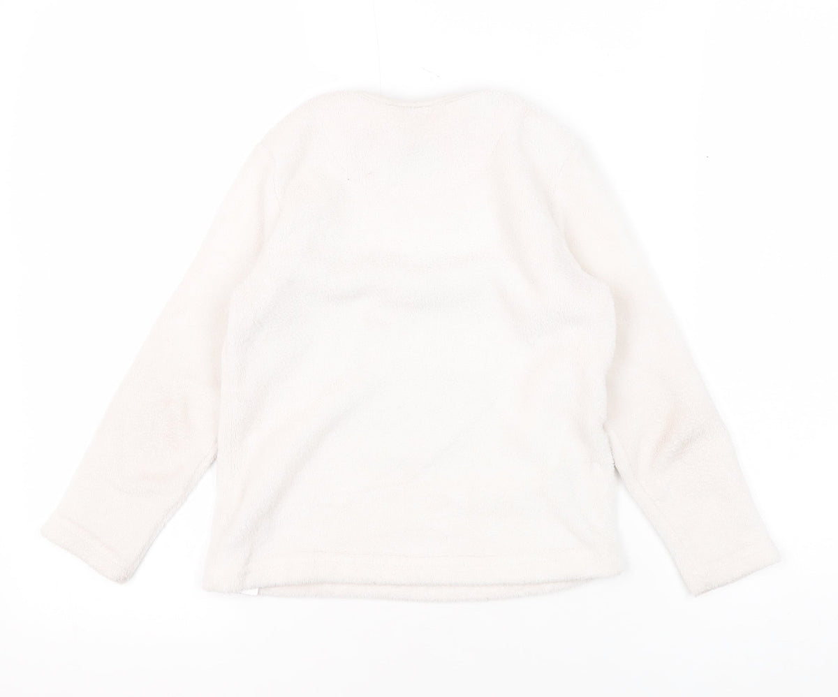 Disney Girls White Minnie Mouse Fleece Pyjama Top 6-7 Years
