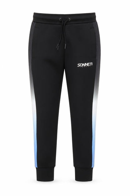Front view of Sonneti boys’ black jogger trousers, size M