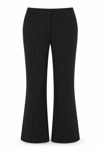 Sonsandar Women's Black Striped Trousers Size 10