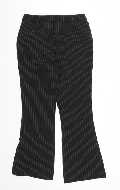 Sonsandar Women's Black Striped Trousers Size 10