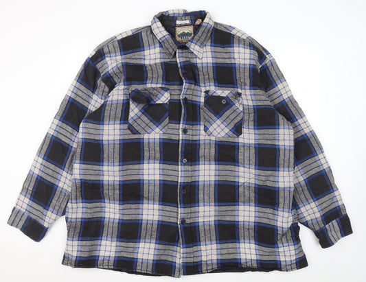 Northern Lakes Men's Blue Check Quilted Jacket 2XL