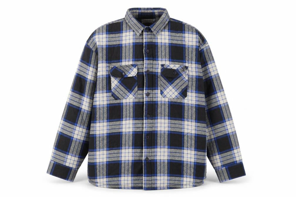 Northern Lakes Men's Blue Check Quilted Jacket 2XL