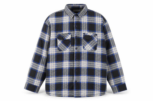 Northern Lakes Men's Blue Check Quilted Jacket 2XL