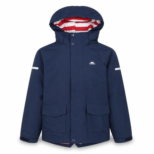 Trespass Girls Blue Waterproof Parka Jacket 7-8 Years
