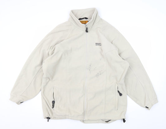 Regatta Beige Mid-Length Fleece Jacket S Unisex