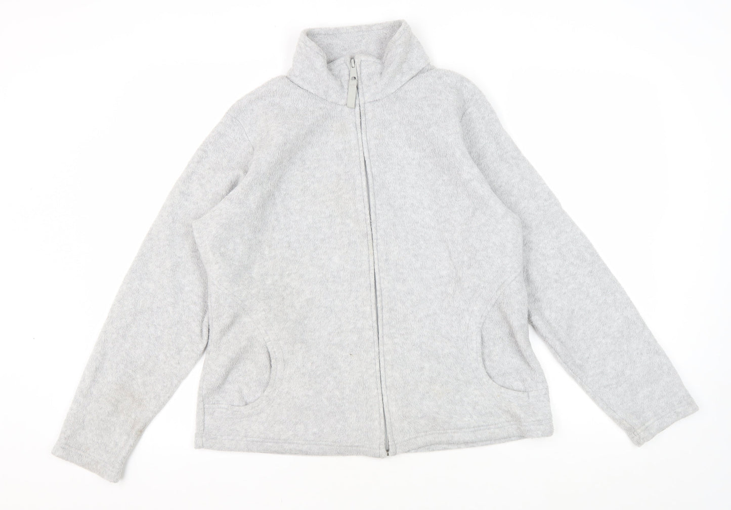 Marks & Spencer Women's Grey Full Zip Jacket Size 16