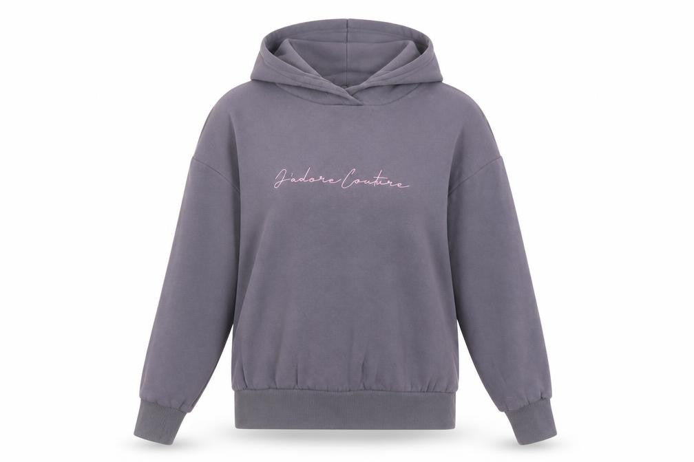 J'adore Couture Women's Grey Size 14 Pullover Hoodie