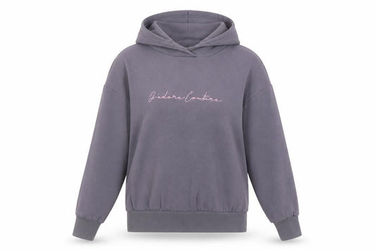 J'adore Couture Women's Grey Size 14 Pullover Hoodie
