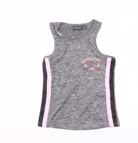Harry Potter Girls Grey Tank Top 9-10 Years