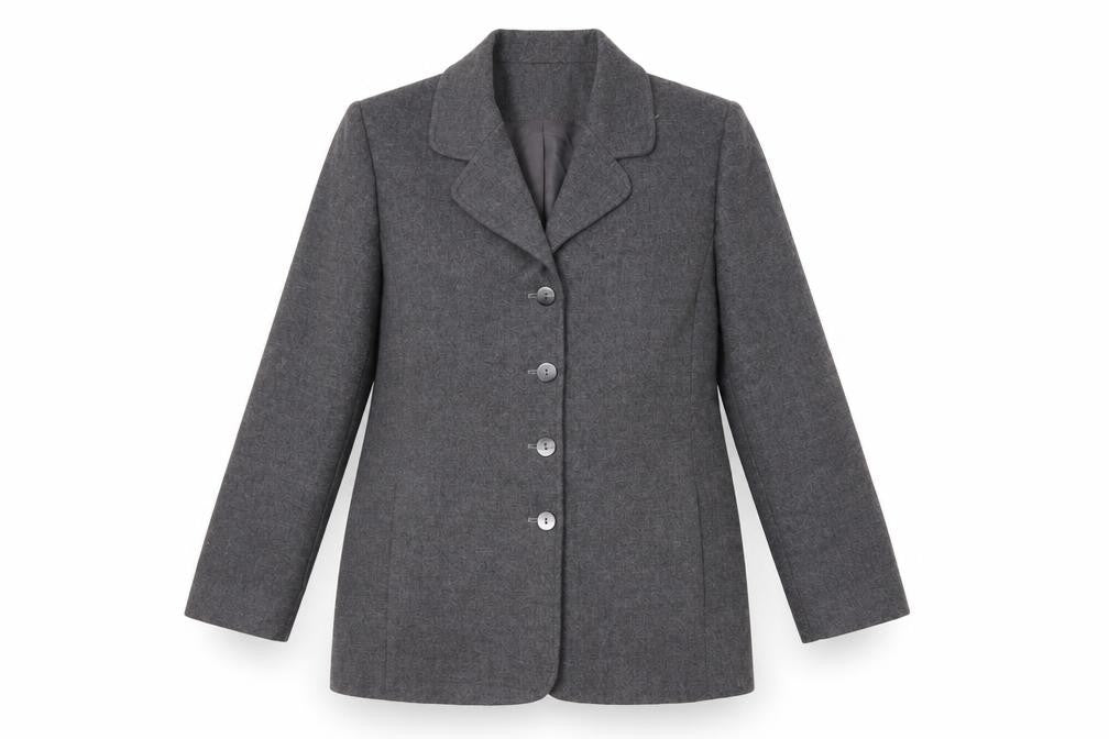 Eastex Grey Wool Blazer Women's Size 14 Classic Fit