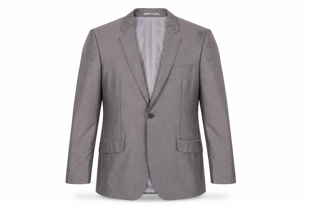 Fellini Men's Grey Blazer 42L Formal Single-Breasted