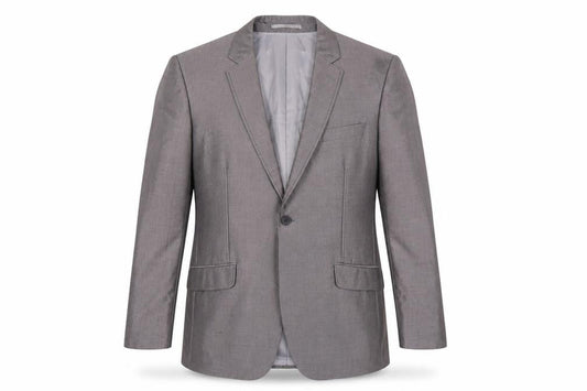Fellini Men's Grey Blazer 42L Formal Single-Breasted