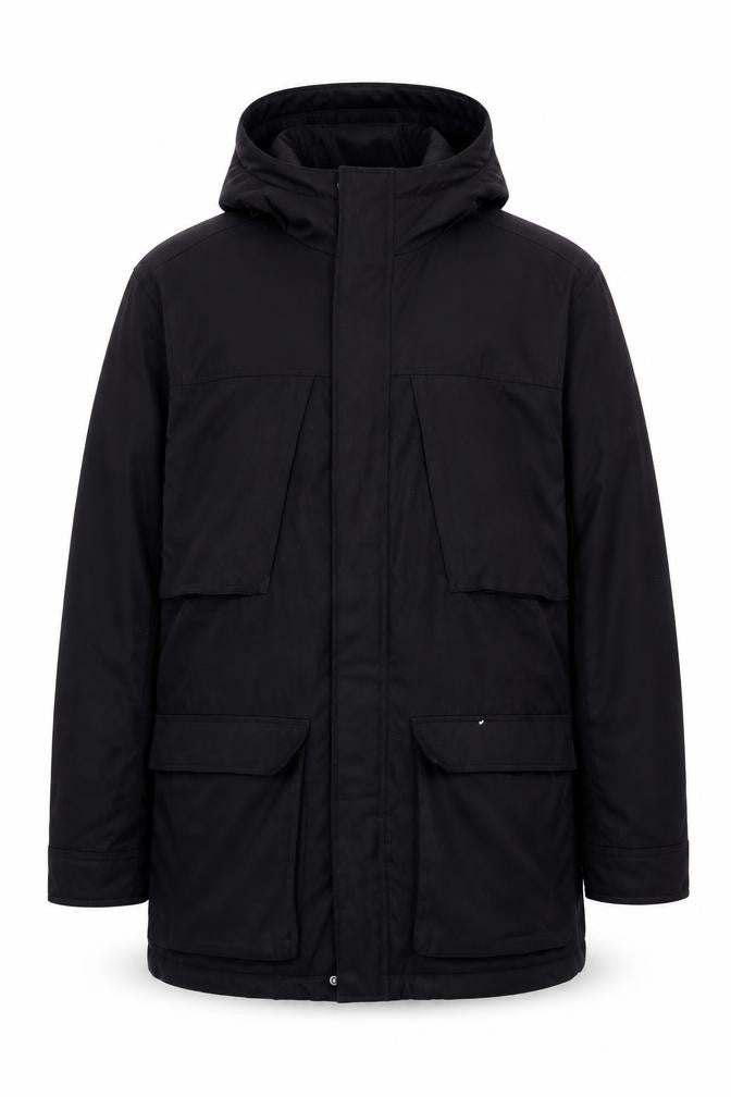 Debenhams Men's Black Parka Jacket L