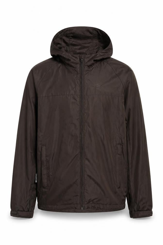 Mountain Essentials Men's Green Hooded Windbreaker Jacket S