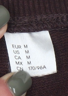 H&M Women’s Brown Pullover Sweatshirt, Size 12