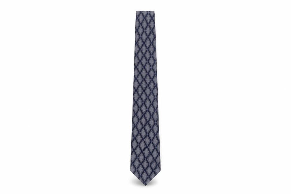 Austin Reed Men's Blue Geometric Silk Tie, One Size