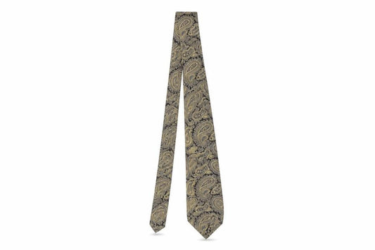 Chig by Michelsons Gold Paisley Men's Tie