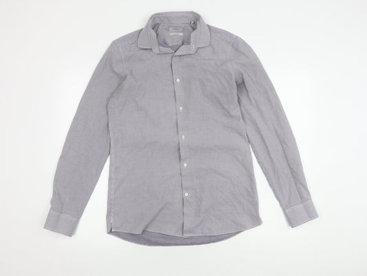 Next Men's Multicolour Slim Fit Check Shirt Size 15.5