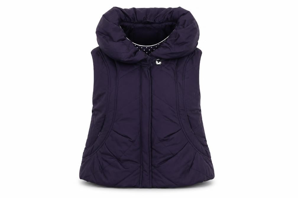 Per Una Women's Purple Puffer Waistcoat L