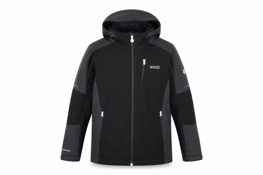 Regatta Boys' Black Hooded Parka 9-10 Years