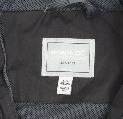 Additional view of Regatta boys’' black hooded parka 9-10 years