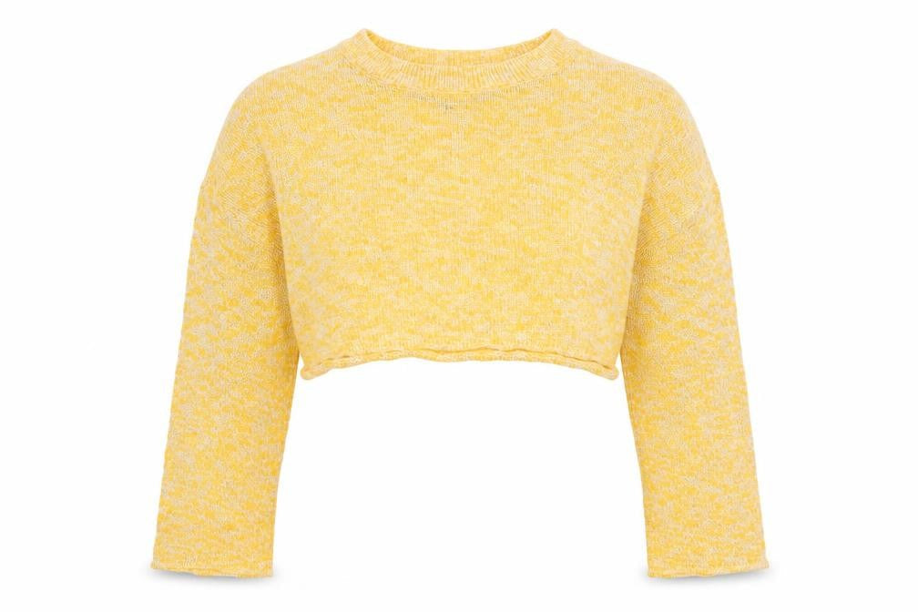 H&M Women's Yellow Knit Shrug Jumper Size M