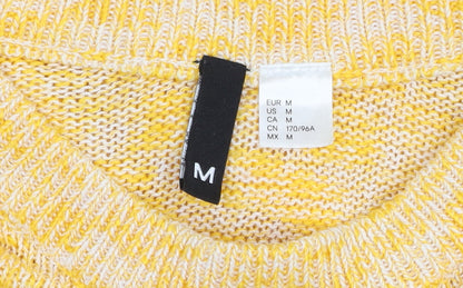 H&M Women's Yellow Knit Shrug Jumper Size M