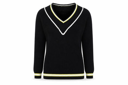 Next Women's Black V-Neck Pullover Jumper Size 6