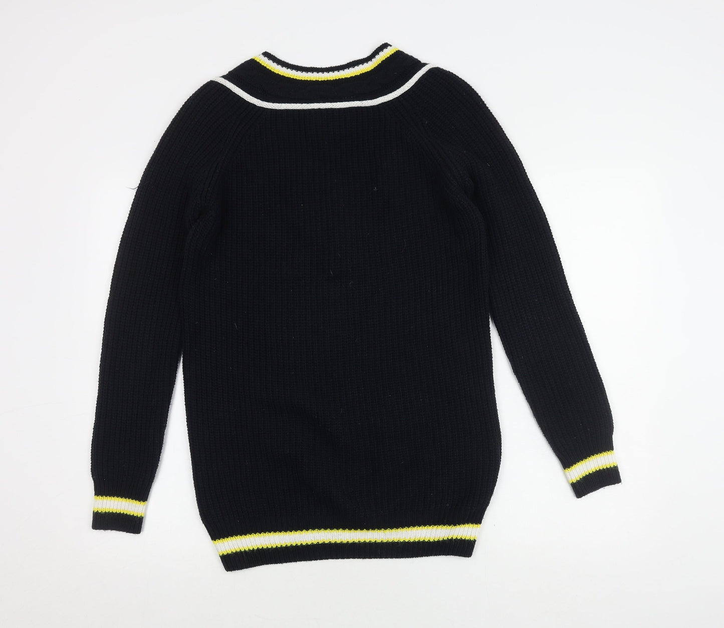 Next Women's Black V-Neck Pullover Jumper Size 6