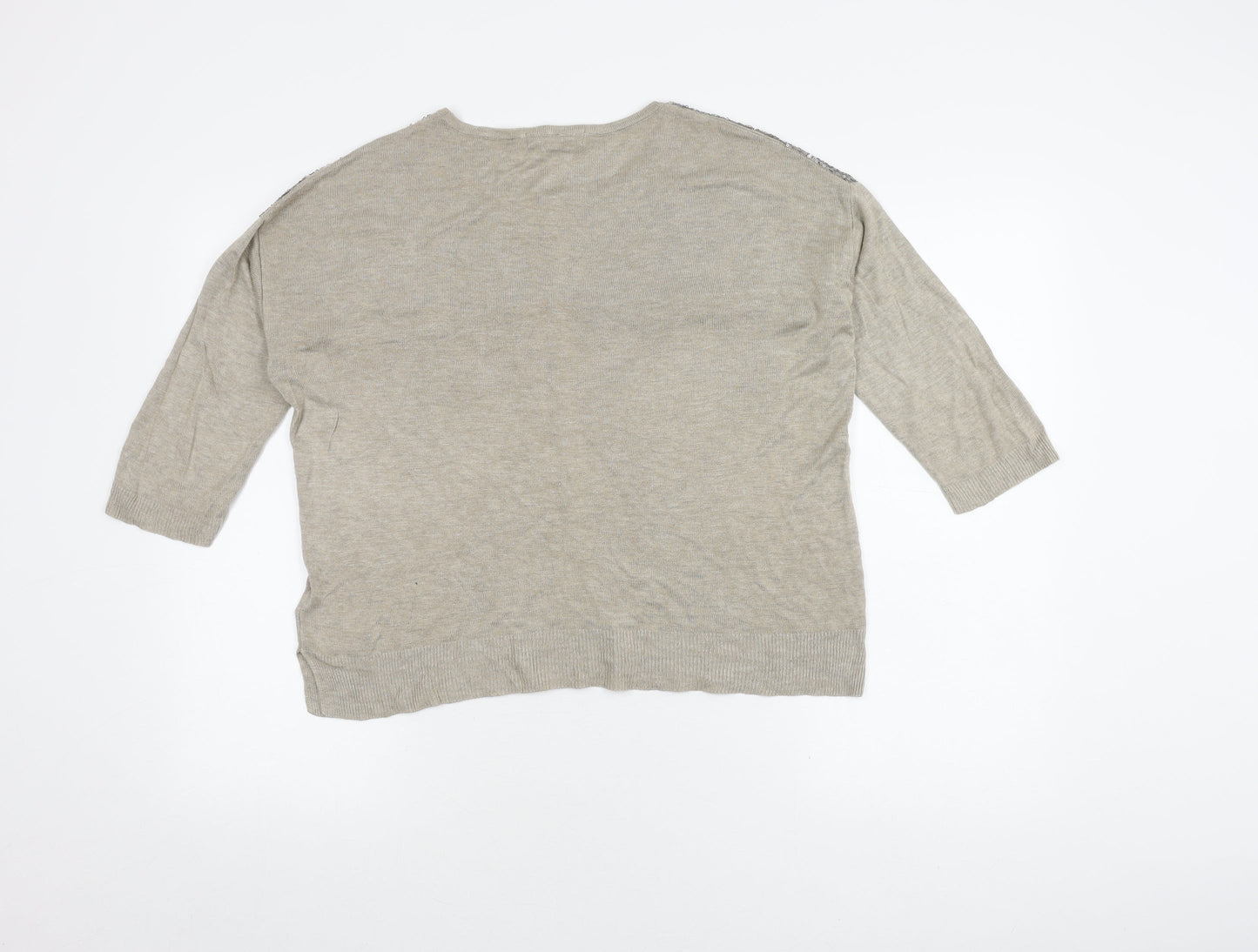 Marks and Spencer Women's Gold Sequin Pullover Size 14