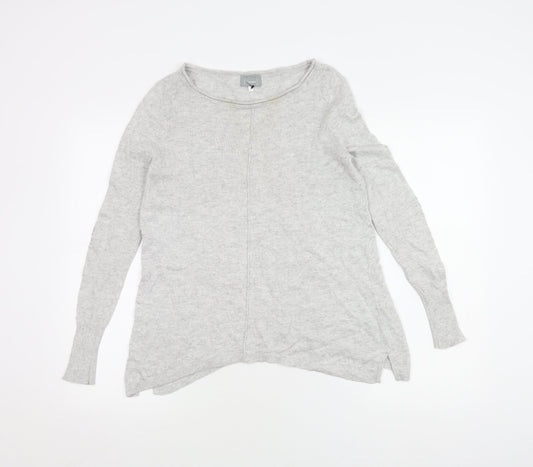 Mint Velvet Women’s Grey Jumper with Sequin Accents