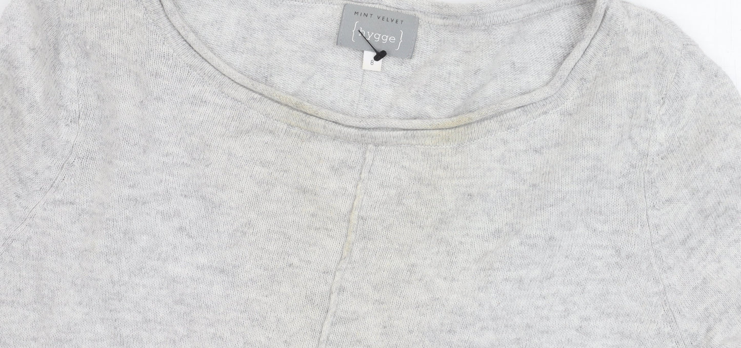 Mint Velvet Women’s Grey Jumper with Sequin Accents