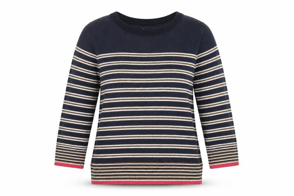 Next Women's Multicoloured Striped Pullover Jumper