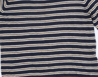 Next Women's Multicoloured Striped Pullover Jumper