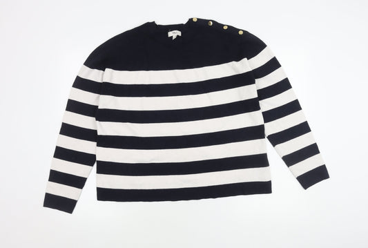 Marks and Spencer Women's Multicoloured Striped Jumper