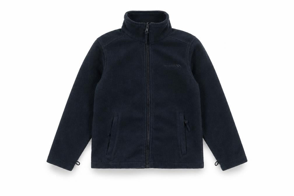 Front view of Trespass boys’ black fleece jacket 6 years - casual all seasons