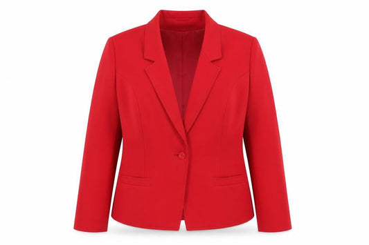 Eastex Women's Red Blazer, Size 16, Lined, Polyester