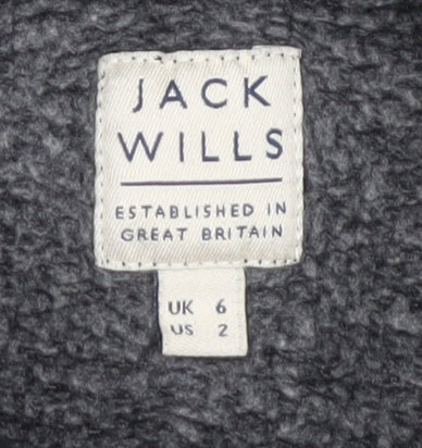 Jack Wills Women's Black Pullover Hoodie Size 6