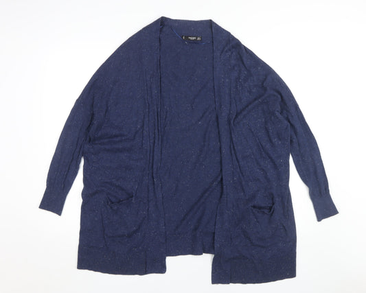 Mango Women's Blue Long Sleeve Cardigan Size 10