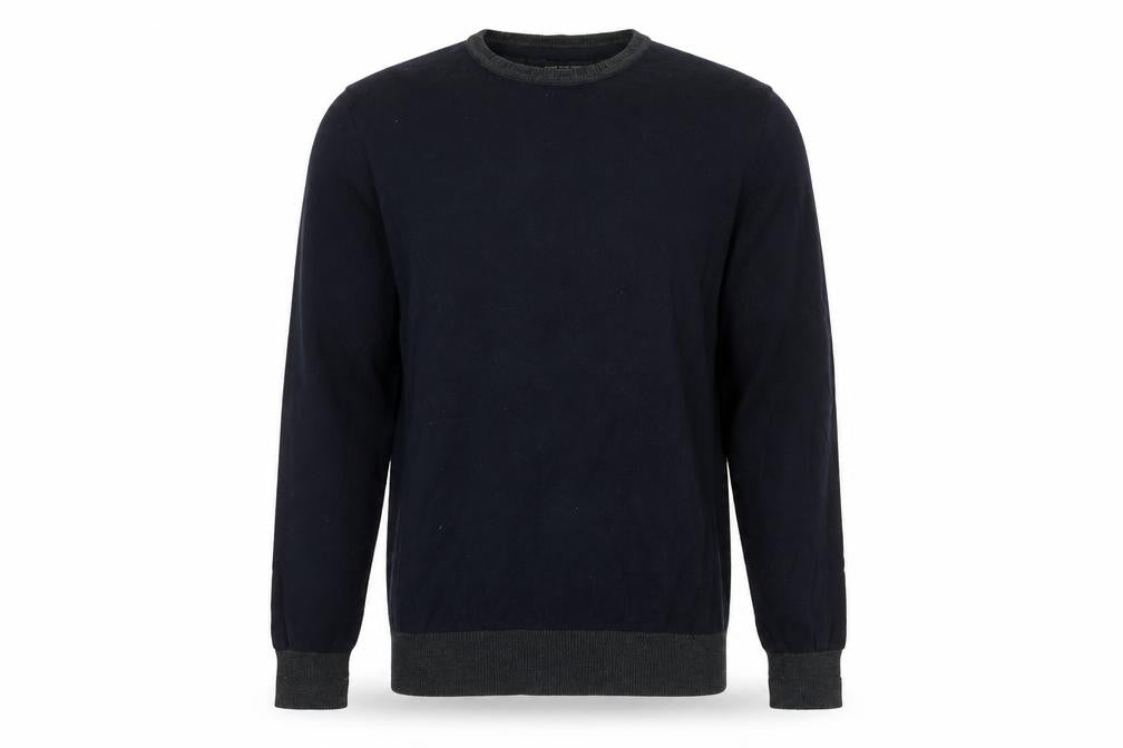 Twisted Soul Men's Black Cotton Pullover Jumper Small