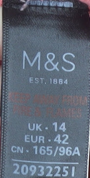 Marks and Spencer Women's Pink Star Jumper Size 14