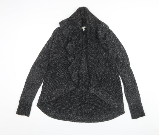 Laura Ashley Women’s Grey Cardigan, Size 8, Knit Style