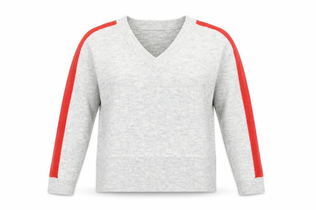 ASOS Women's Grey V-Neck Pullover Jumper Size 10