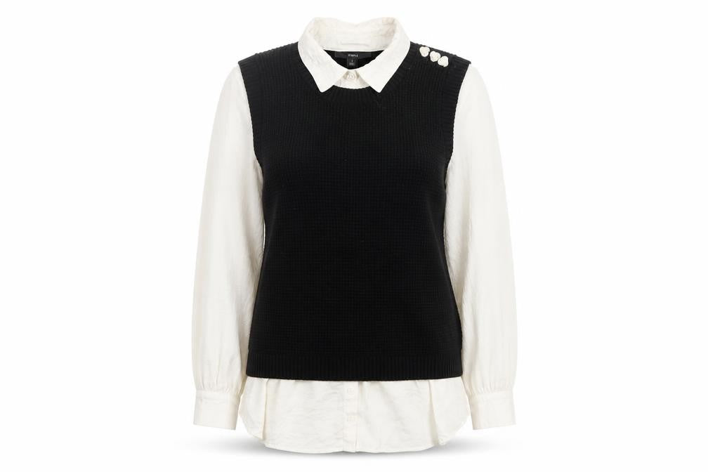 Next Women's Black Sleeveless Vest Jumper Size L