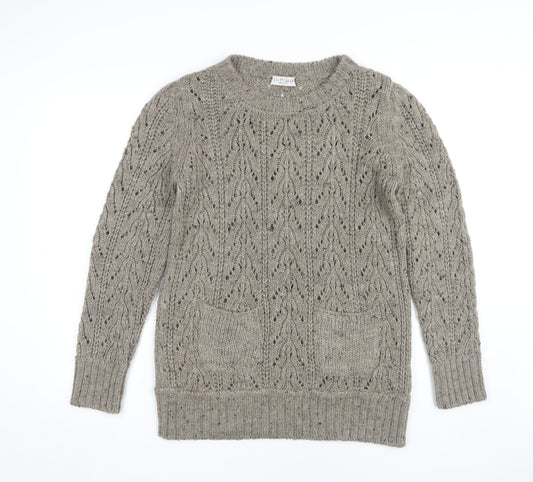 Marks and Spencer Women's Beige Pullover Jumper Size 12