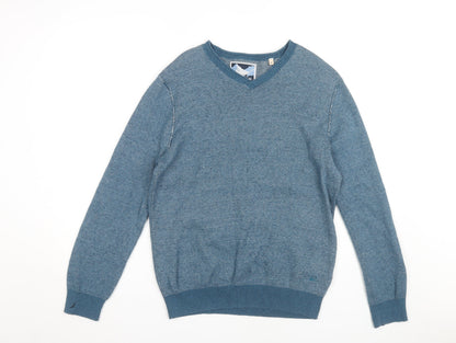 Additional front view of Mantaray Men's Blue Cotton jumper M