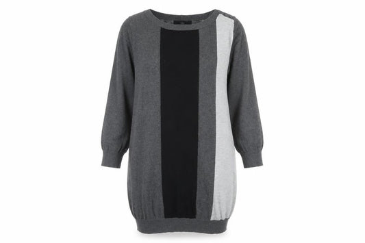 Next Women's Grey Colourblock Shift Dress Size 16