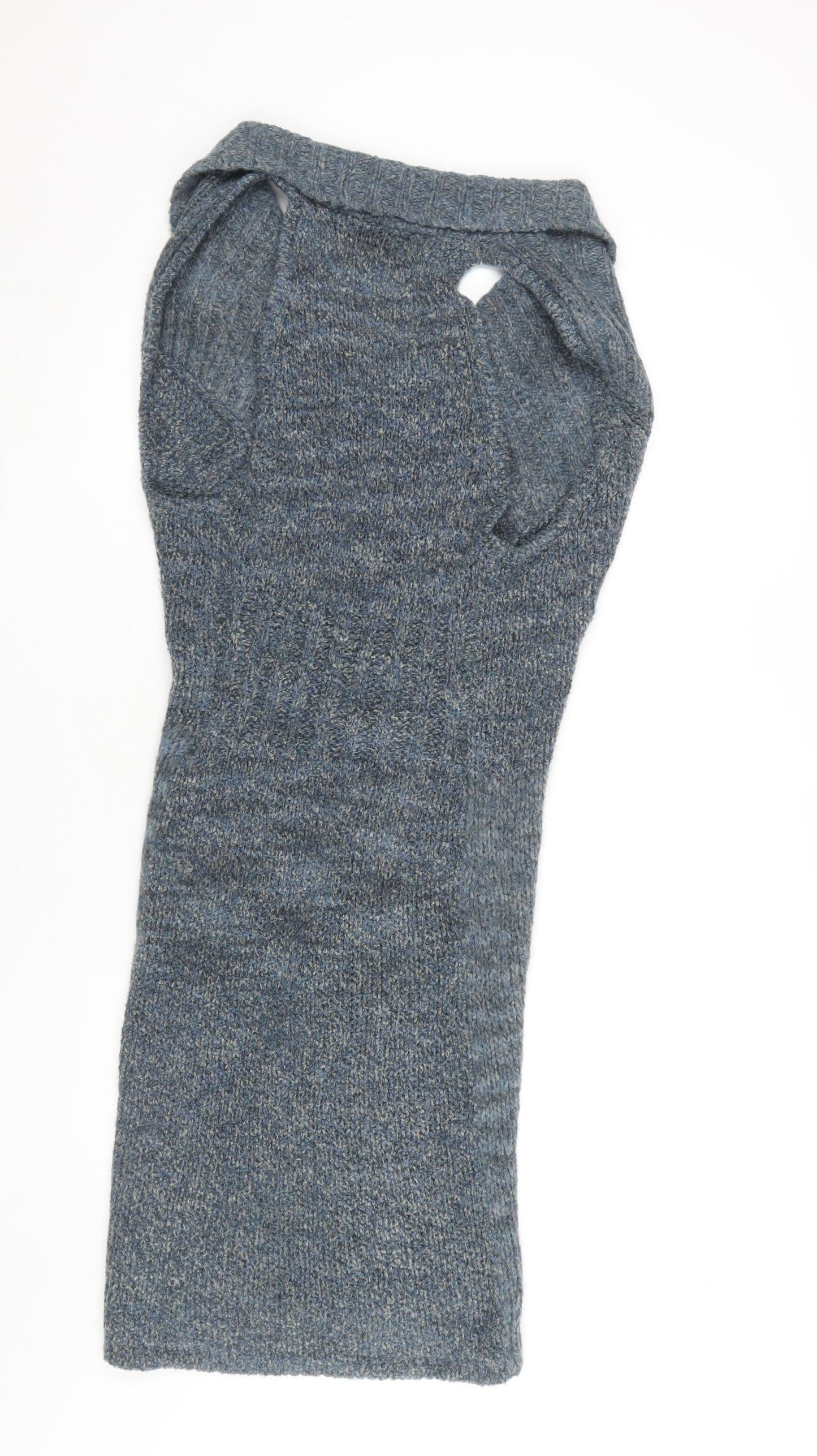 Sandwich Women's Blue Cardigan, Collared, Size L