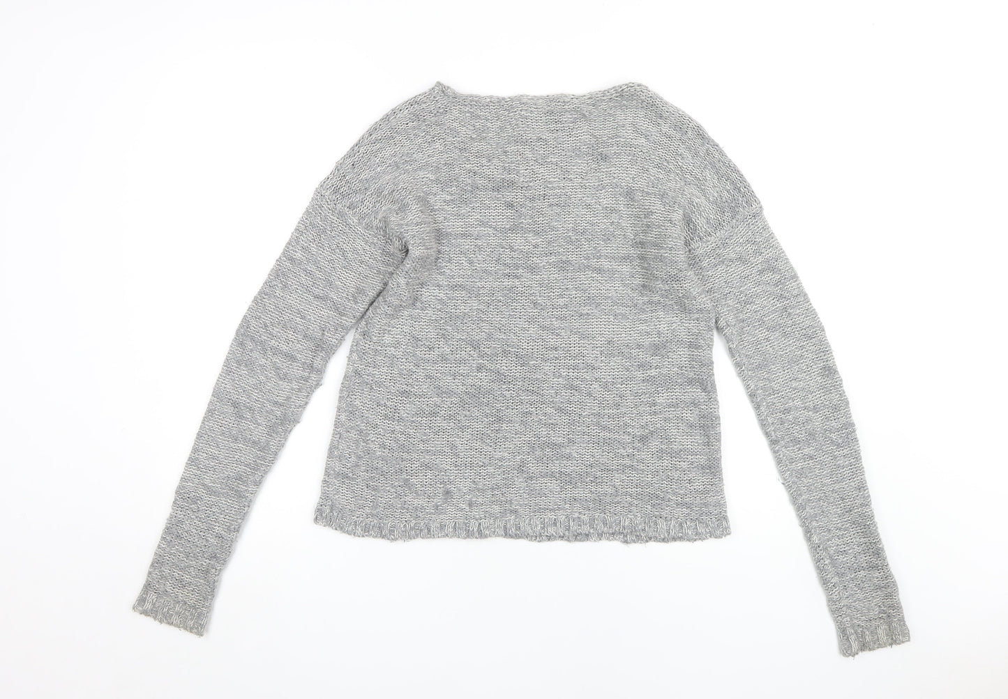 Superdry Women's Grey Floral Pullover Jumper M